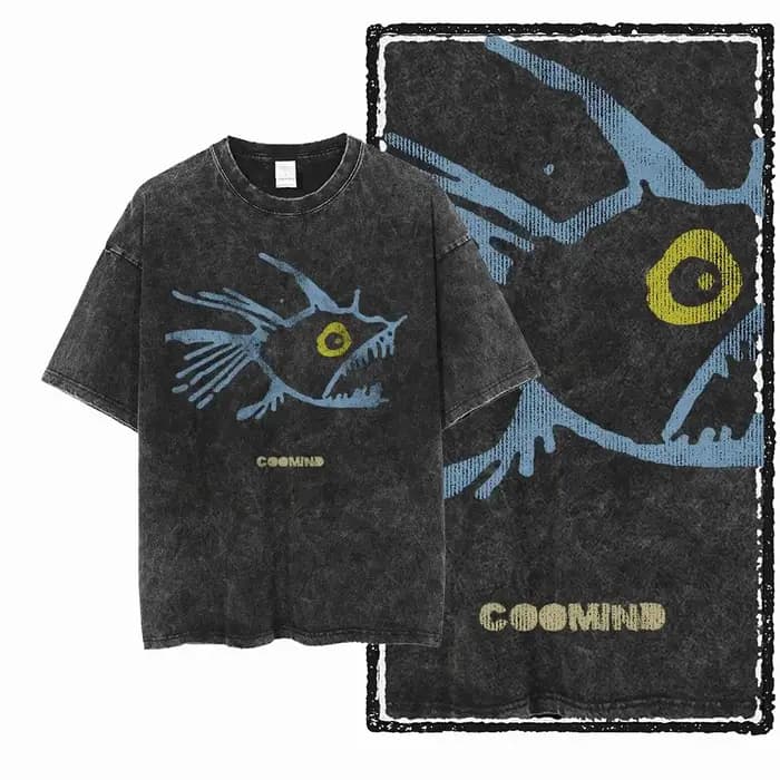 G22 exclusif Vintage Streetwear coton homme COOLMIND graphique T-shirt | T-shirt col rond pour hom