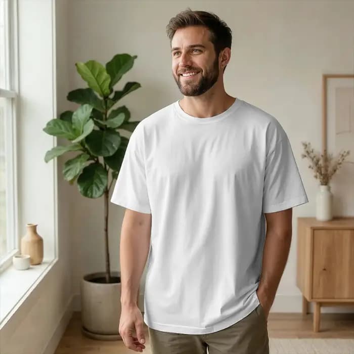 T-shirts pour hommes en coton à manches courtes