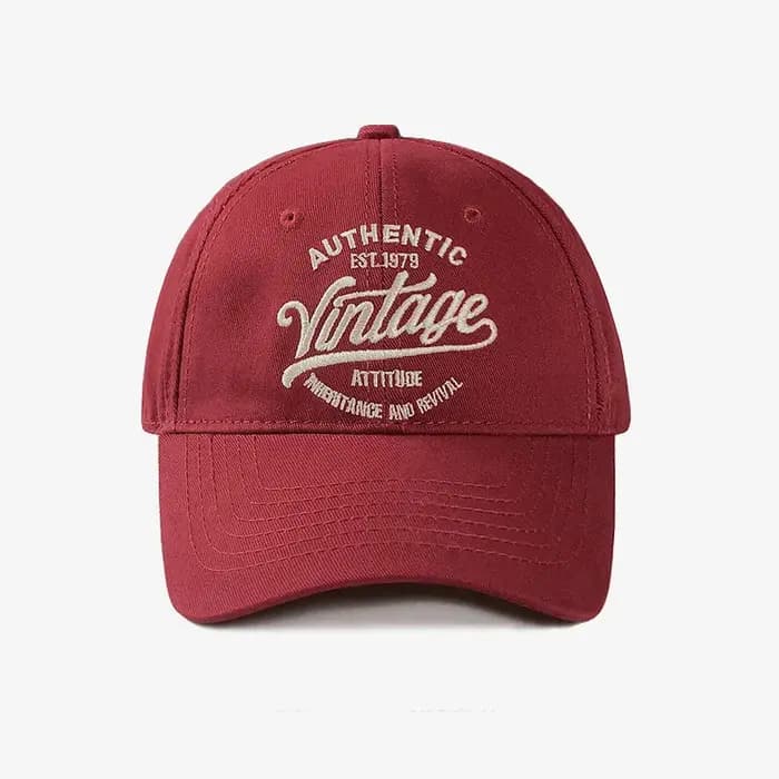 Casquette de baseball rétro brodée à l'anglaise