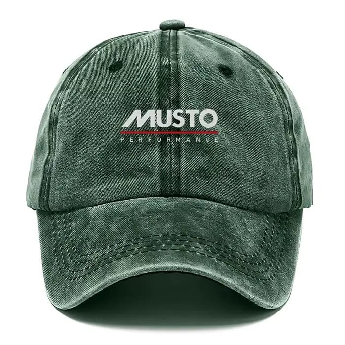 Casquette de baseball unisexe Musto Performance en coton délavé style vintage