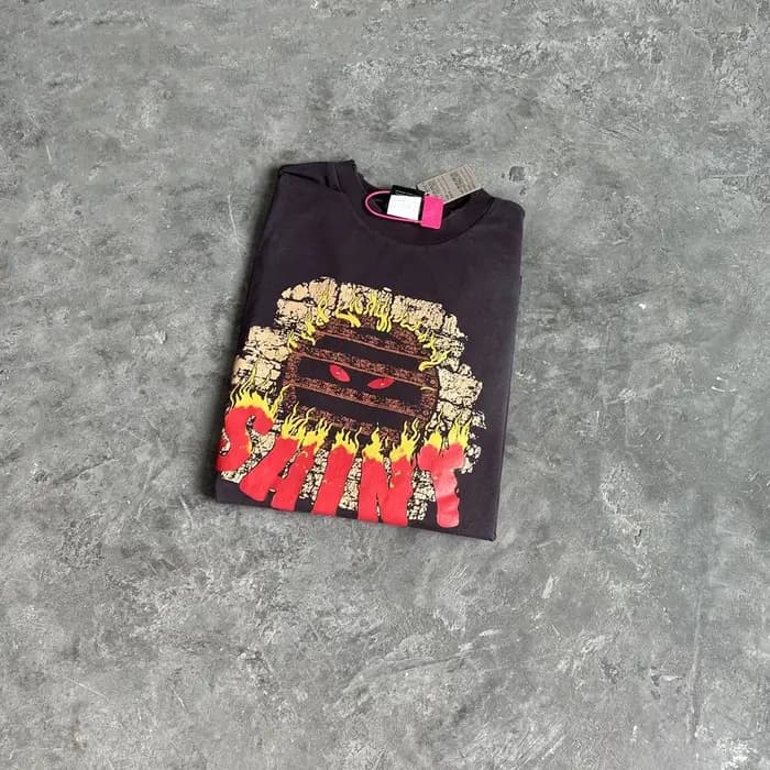 Yao mode SAINT OF Michael flamme graphiques imprimer décontracté Vintage Streetwear à manches longue