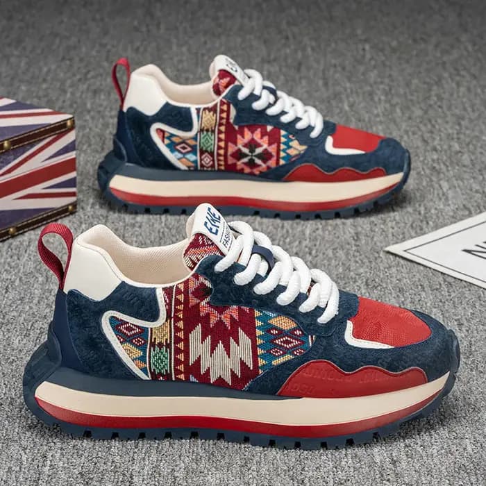 Hommes à la mode Sneaker confortable à semelles épaisses chaussures décontractées