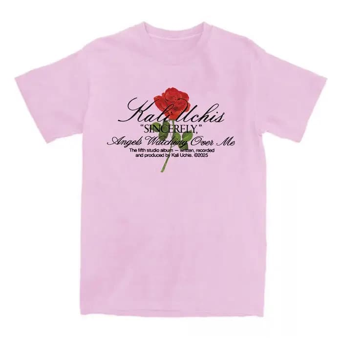 Sincerely Rose T-Shirt KALI UCHIS chanteur graphique t-shirts à manches courtes coton femme