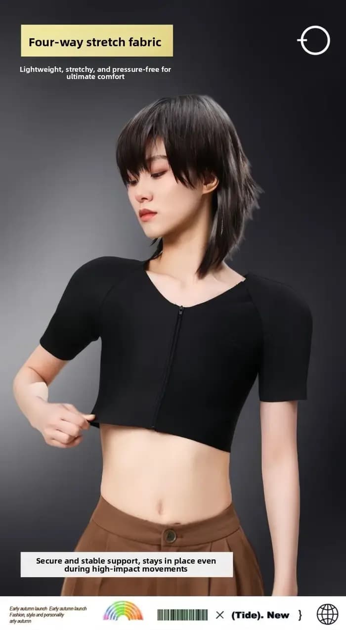Chemise musculaire musculation amélioration de la poitrine maillot de corps de Compression sans couture réaliste faux