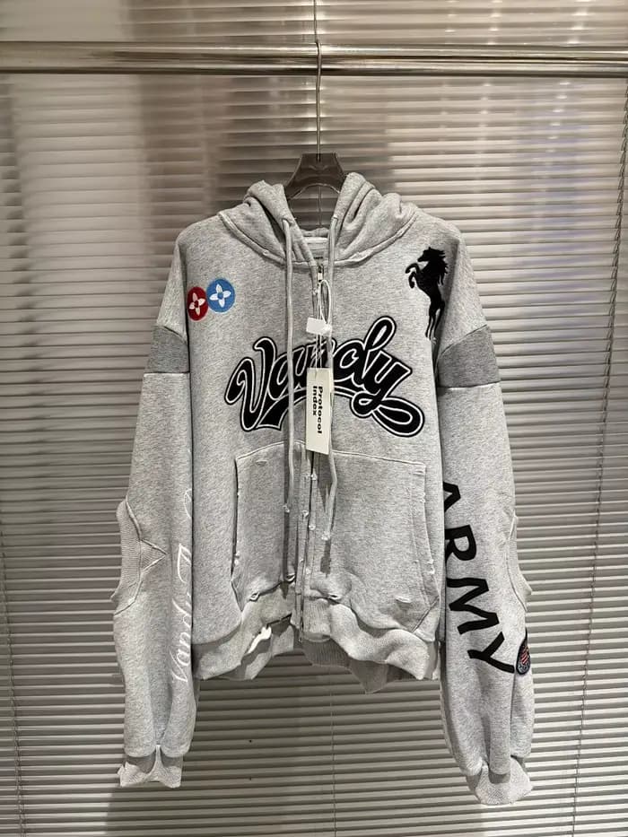 Sweat à capuche zippé oversize pour homme