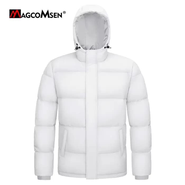 Doudoune à capuche imperméable pour homme