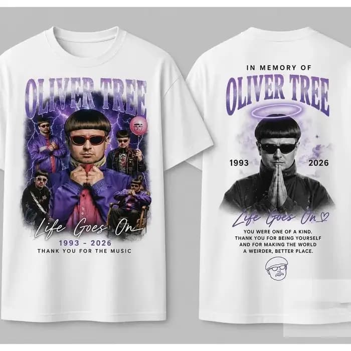 T-shirt rétro Oliver Tree 2026, commémoratif pour les fans, en pur coton, été, pour hommes et femmes