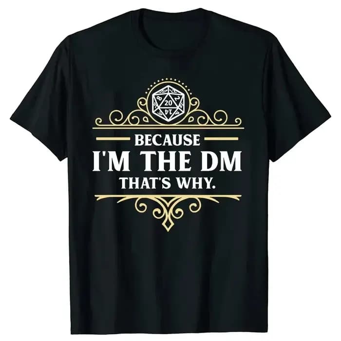 T-shirt graphique drôle DM RPG Gamer, streetwear esthétique unisexe, coupe oversize, en coton, impri