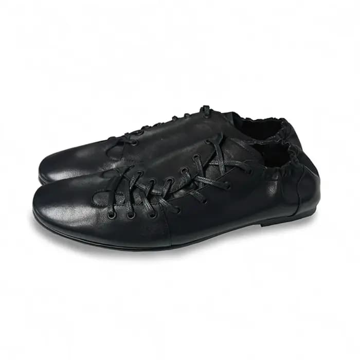 Baskets basses unisexes rétro style armée allemande, semelle plate minimaliste noire, nouvelle colle