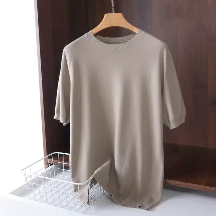 T-shirt manches courtes homme, en cachemire mérinos super fin, respirant, séchage rapide, Anti-odeur
