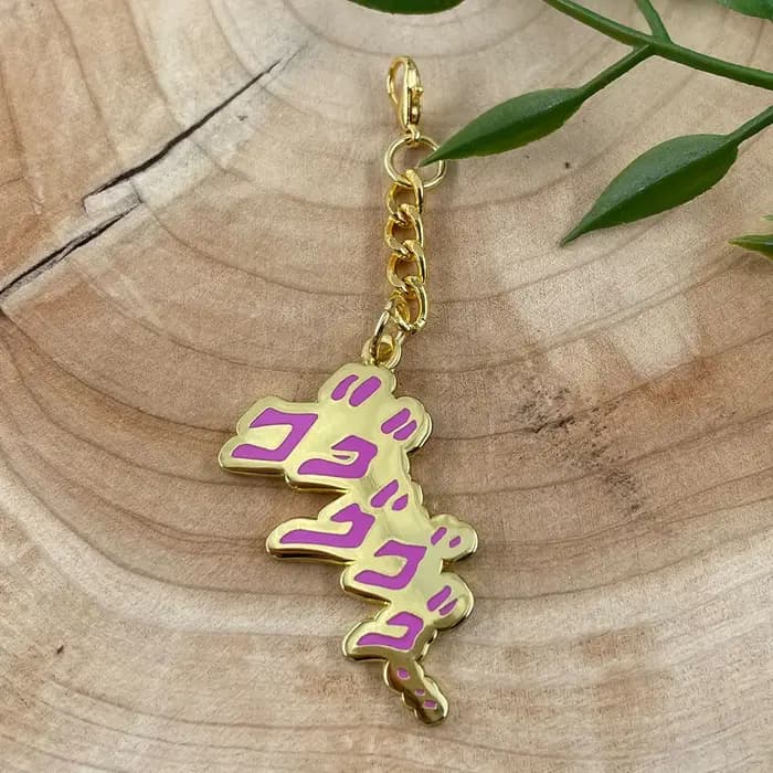 Jojo'S Bizarre Adventure – porte-clés de marchandise, pendentif créatif en or, accessoire de sac, br