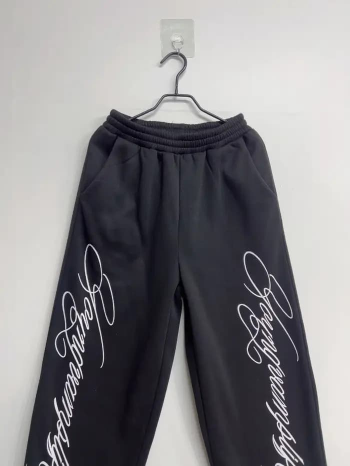 Joggers décontractés Y2K pour hommes – Pantalons amples à jambes larges et coupe droite avec taille élastique et poches
