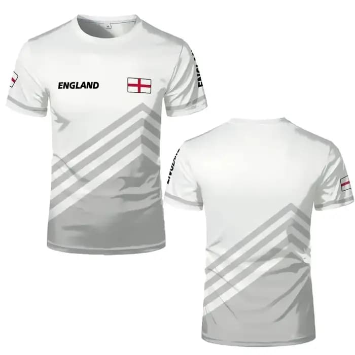 T-shirt de sport graphique Angleterre pour hommes et femmes