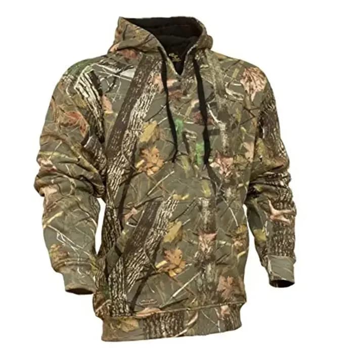 Sweat à capuche graphique camouflage chasse de cerf pour hommes