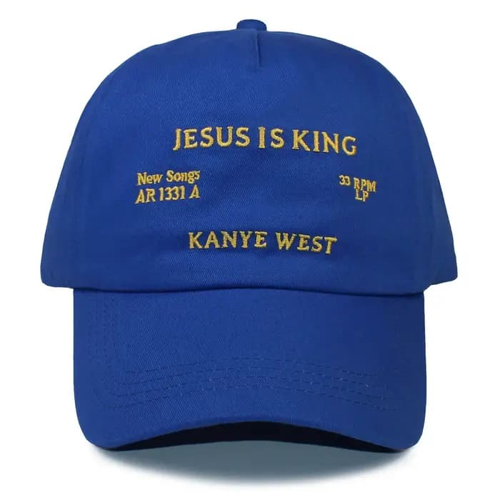 JESUS IS KING-Casquette de Baseball en Coton Bleu Royal et Marine, Chapeau Hip Hop à la Mode