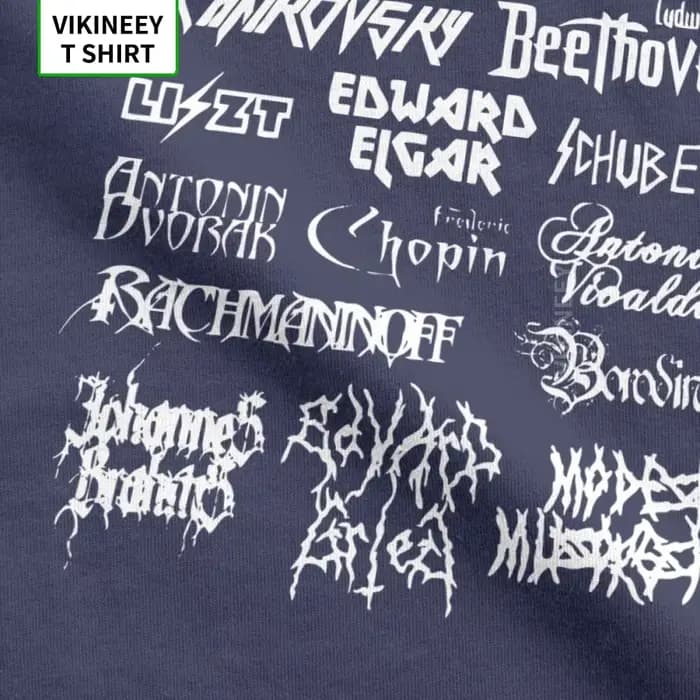 RapMetal-T-Shirt Compositeurs Classiques pour Hommes