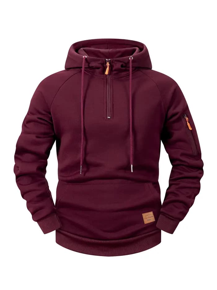 Sweat à capuche pour hommes, mode sport décontractée, rétro Harajuku, manches longues, fermeture écl