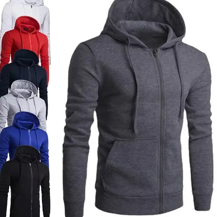 Sweat à capuche ample et décontracté en polaire pour hommes