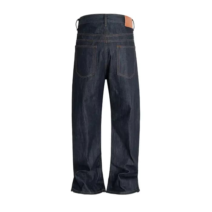 Jean Original coupe botte Vintage pour hommes pantalon en Denim Baggy droit ample Ropa Hombre