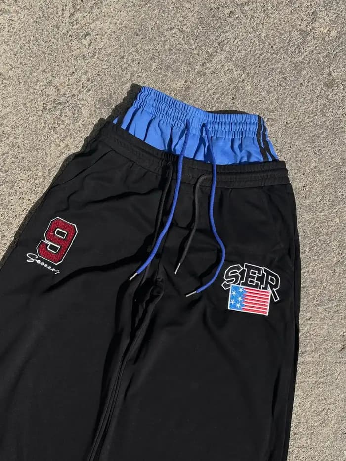 Pantalon décontracté streetwear rétro pour homme