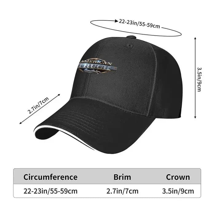 Casquette de baseball classique avec logo American Truck Simulator 2026
