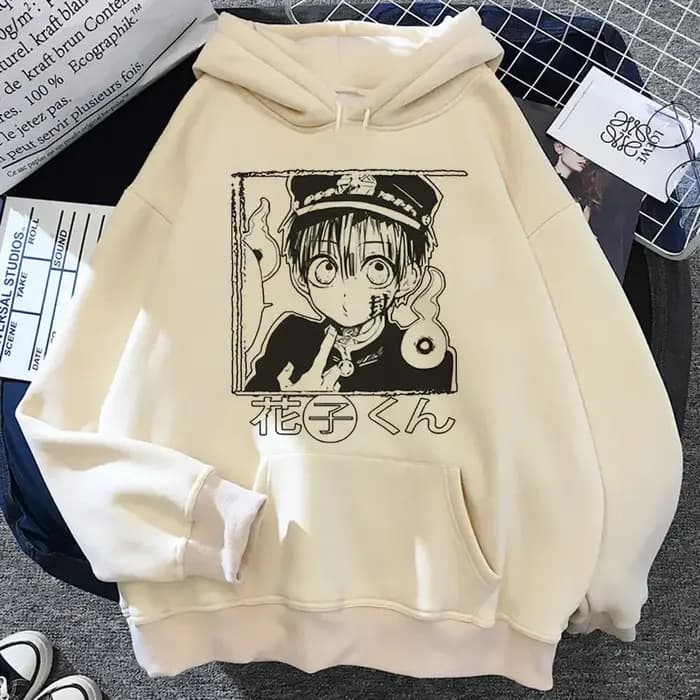 Toilettes liées Hanako Kun sweat à capuche style moderne vêtements pour adolescents athleisure manga hoddie à la mode hiver tenue décontracté