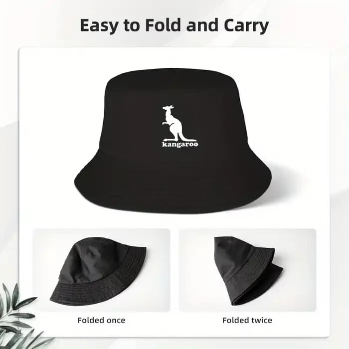 Chapeau kangourou imprimé animal pour hommes et femmes, 100% coton, protection solaire, respirant, léger, mode, E27
