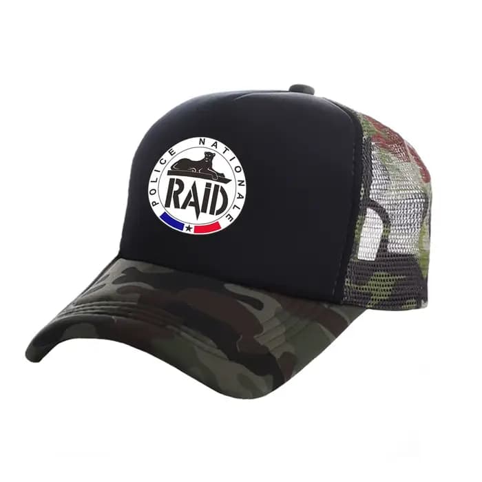 Casquettes de camionneur GIGN pour hommes, casquette de baseball, chapeau PSIG, filet en maille, casquettes Sendarmerie, France Raid, cool, été, unisexe