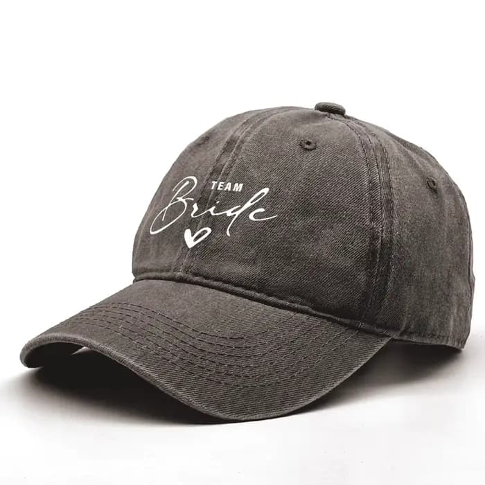 Casquette de baseball blanche imprimée TEAM Bride