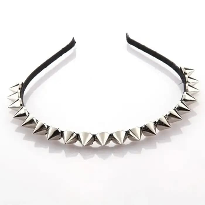 Bandeau de cheveux clouté Rock Spike RiSALE, pince à cheveux, nœud de fête, bande de sauna, bijoux f