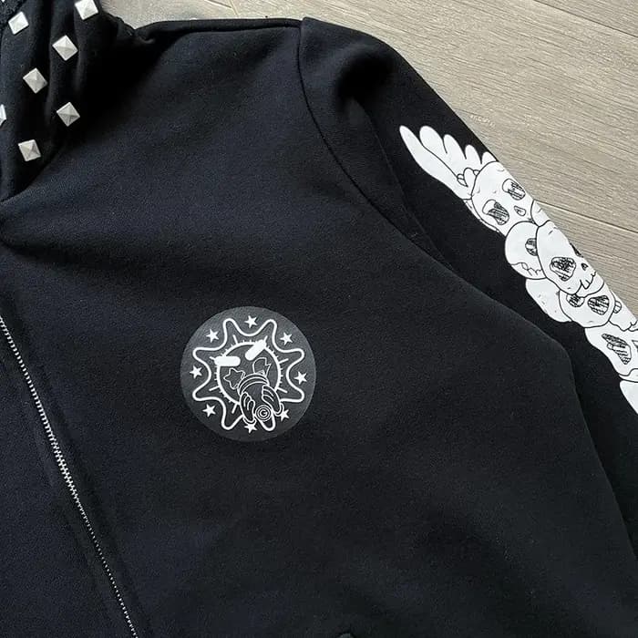 Sweat-shirts à capuche GLO GANG à fermeture éclair intégrale