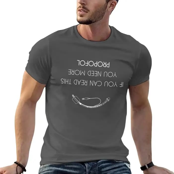 Homme chemises t pour Can si anaesthésie t plaine/T-Shirt cette chemise de lecture anesthésie