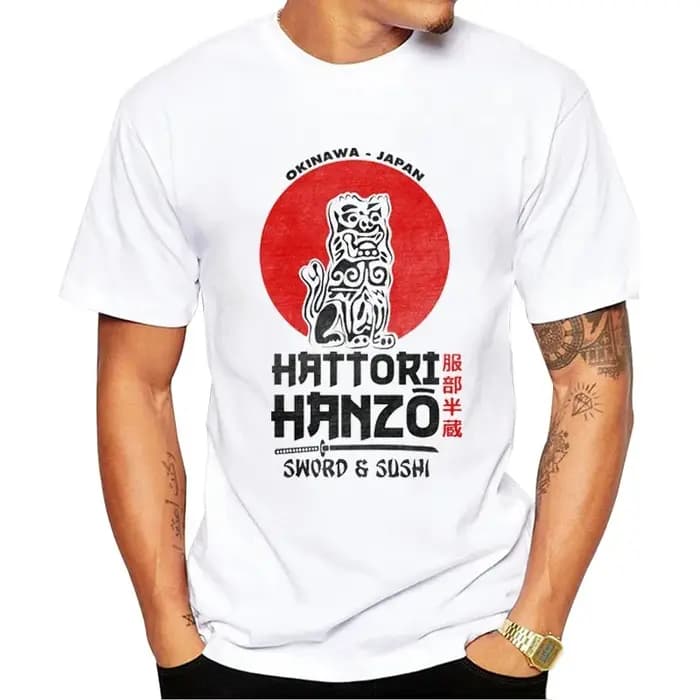 T-Shirt à Manches Courtes et Col Rond pour Homme