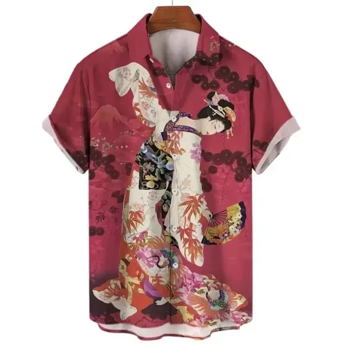 Chemises Geisha japonaises pour hommes