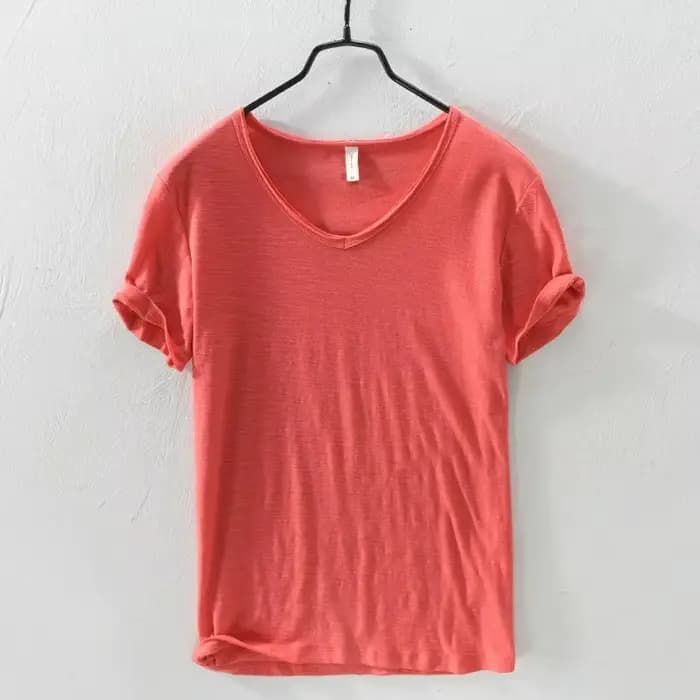 T-Shirt rétro à bords bruts pour hommes