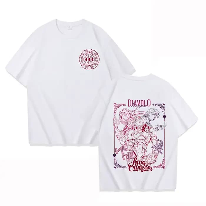 Jojo Bizarre aventure T-shirt Kira tueur reine japonais Anime Manga chemise doux