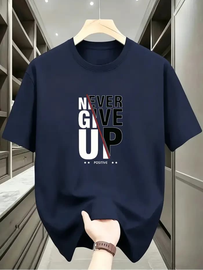 T-shirt pour homme avec imprimé monogramme 'Positive'
