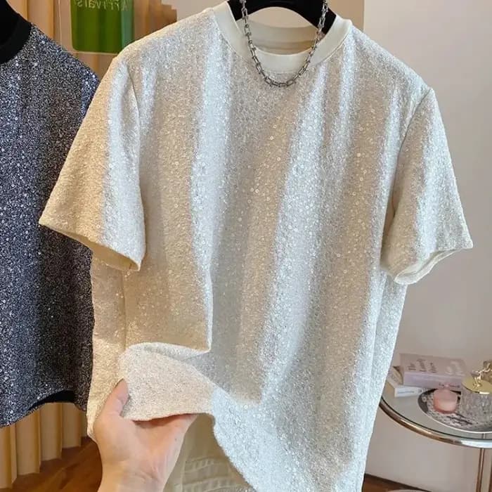 Pas de Logo hommes t-shirts chemises coupe ajustée