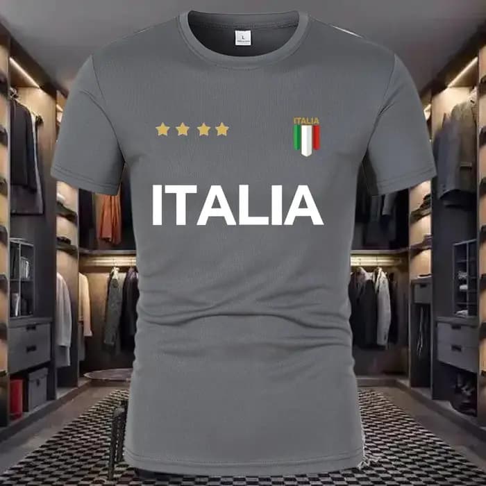 T-shirt respirant à col rond et manches amples pour homme