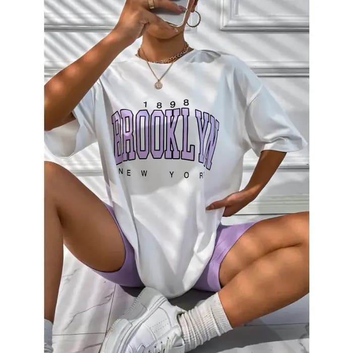 T-shirt imprimé BROOKLYN pour hommes et femmes