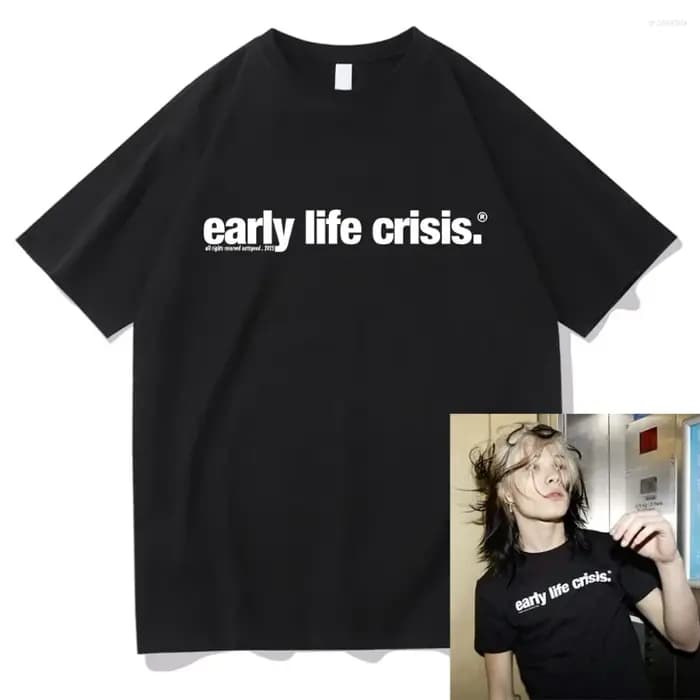 T-shirt graphique Nettspend Early Life Crisis 2025 pour hommes et femmes