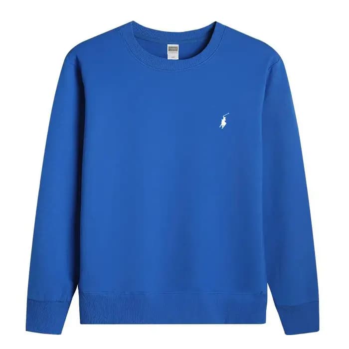 RL vêtements de sport brodés coton hommes printemps et automne style mince à manches longues