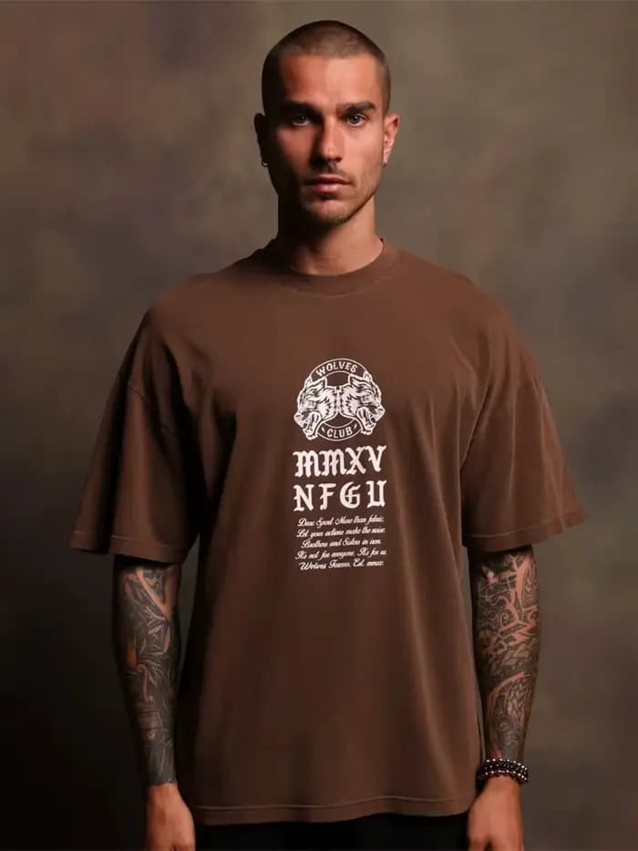 DARC sport décontracté ample à la mode T-shirt en coton à manches courtes