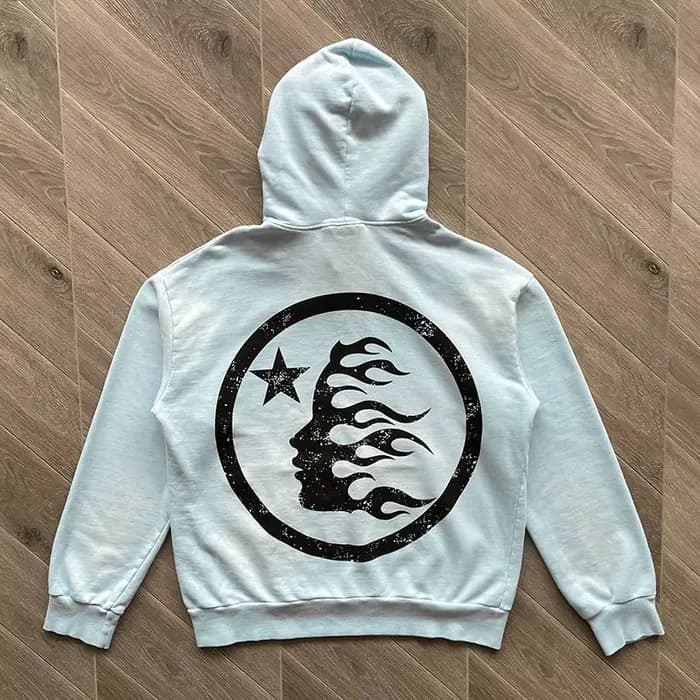HS Fire Sky Sweat à capuche bleu Lavage Pull à capuche pour l'industrie lourde