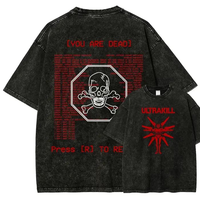 T-shirt délavé Ultrakill
