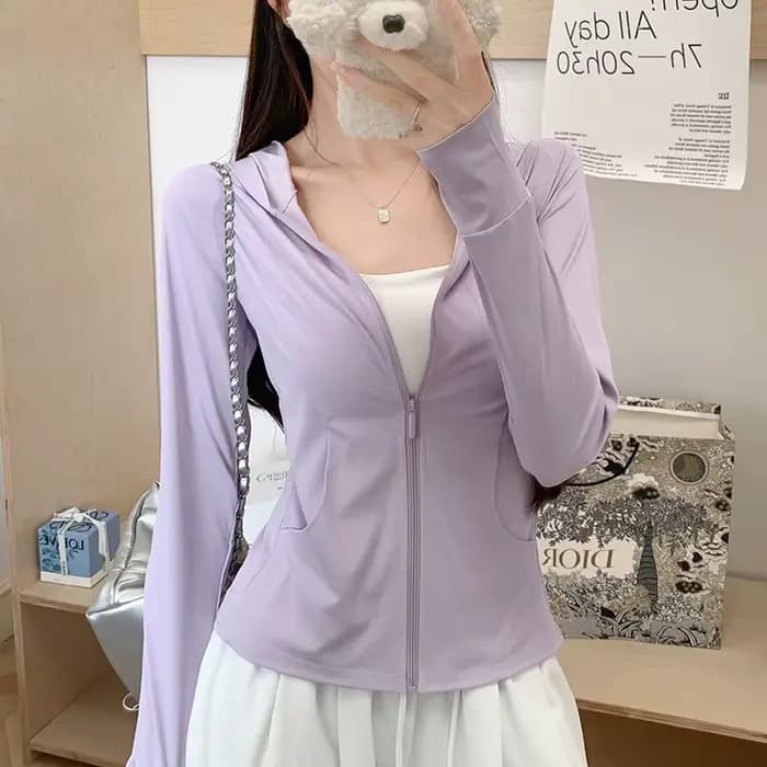 Nouvelle Collection : Vêtements de Protection Solaire pour Femme – Hoodies Sportifs d'Extérieur Anti-UV
