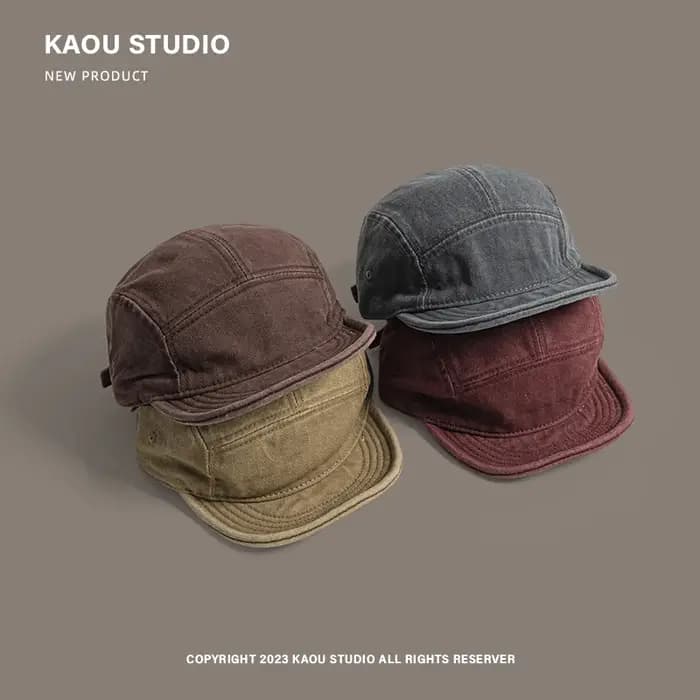Casquette à bord souple rétro pour hommes