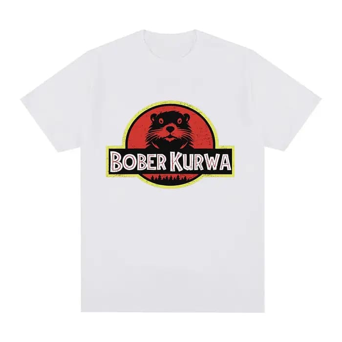 Bober Kurwa Bobr drôle Meme graphique T-shirt hommes femmes mode Hip Hop manches courtes T-shirts amples 100% coton