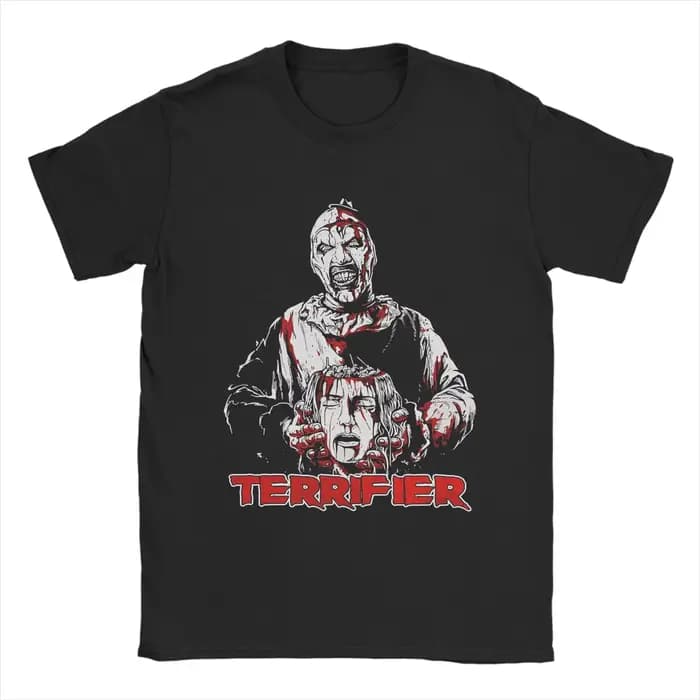 Clown horreur Terrifier T-Shirts pour hommes 100% coton Hipster
