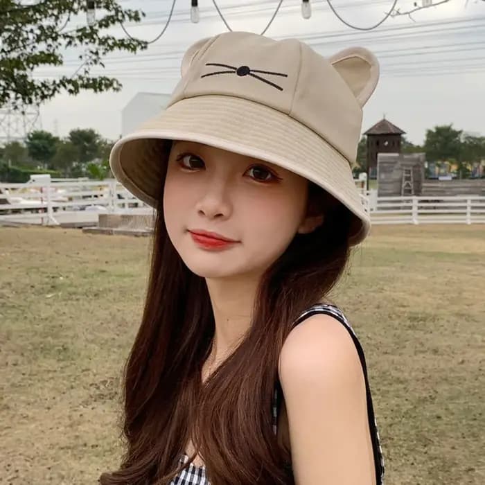 Chapeau Bob Femme à Oreilles de Chat Kawaii